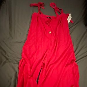 Zara Red Jumpsuit, New with tag never worn